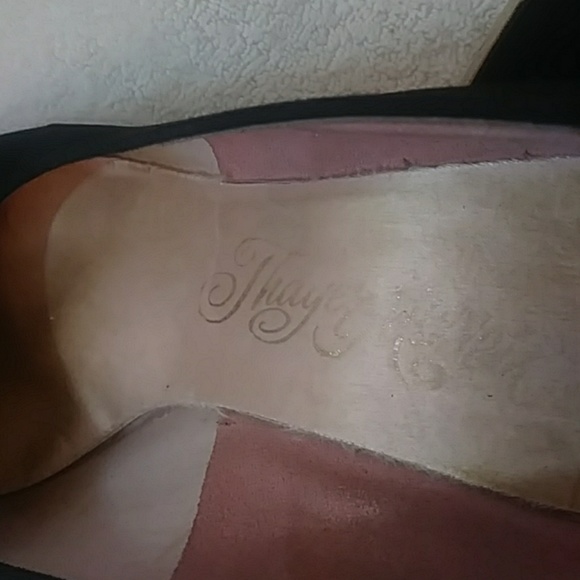 Thayer McNeil black fabric heels-sz 9 - Picture 7 of 7